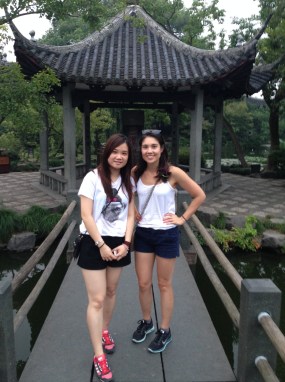 Melissa and me exploring West Lake in Hangzhou during our weekend getaway