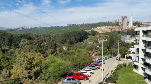The view from Matti's apartment balcony.