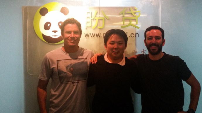 At the offices of Pandai, a Peer-2-Peer lending company run by Brandon's friend Roger in Beijing