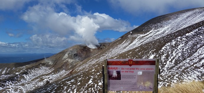 Areas of the mountain harbor active volcanic vents
