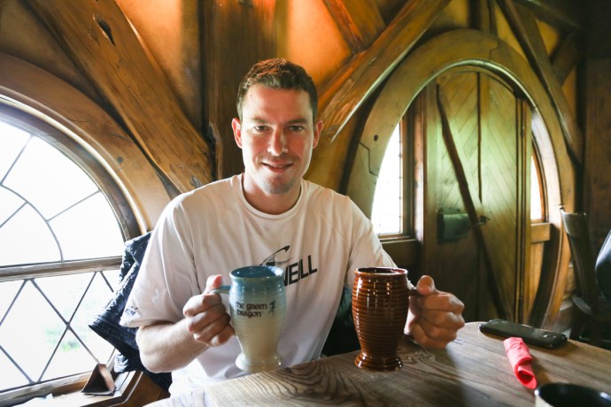In the Green Dragon Tavern I sampled both the Hobbit Stout and the Hobbit Ale, double fisting