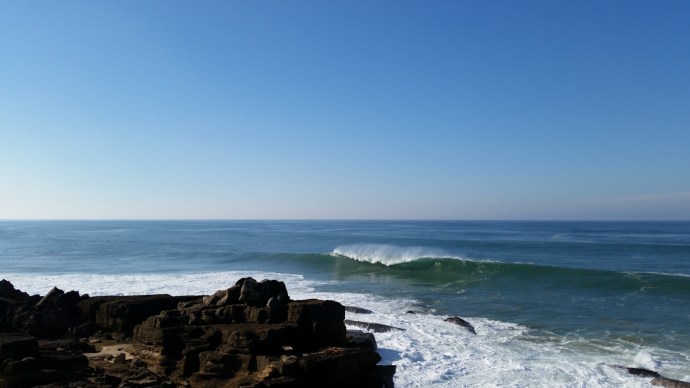 I ended up surfing Furnas, which is basically in the town of Ericeira.  It was fun and I was the only one out for awhile.