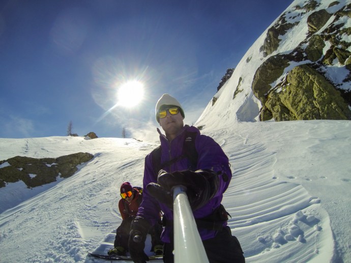 GoPro selfie stick, bru!