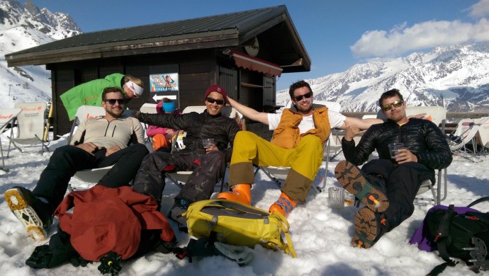 Chilling at the end of an amazing day