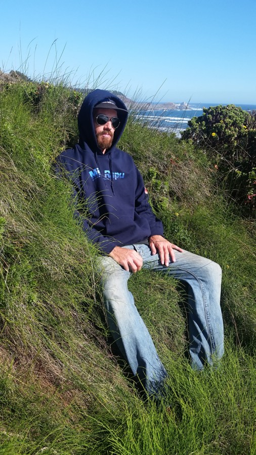 Checking blown out surf somewhere north of Pichilemu