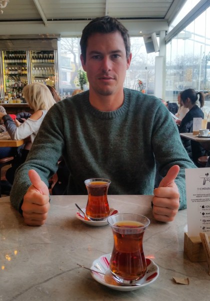 Brandon and Turkish tea