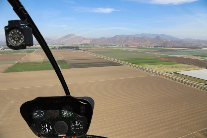Dropping into the agricultural Oxnard flats